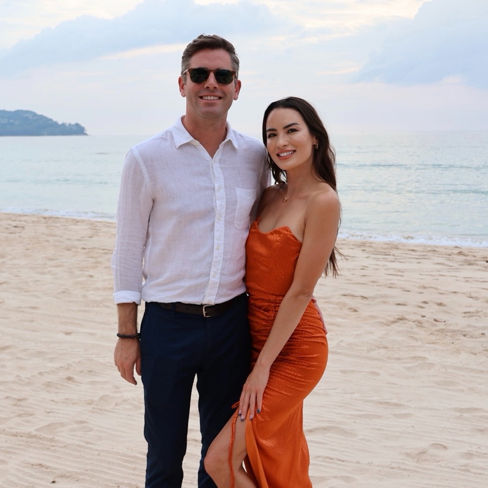 Alamour the Label Strapless Dress in Rust